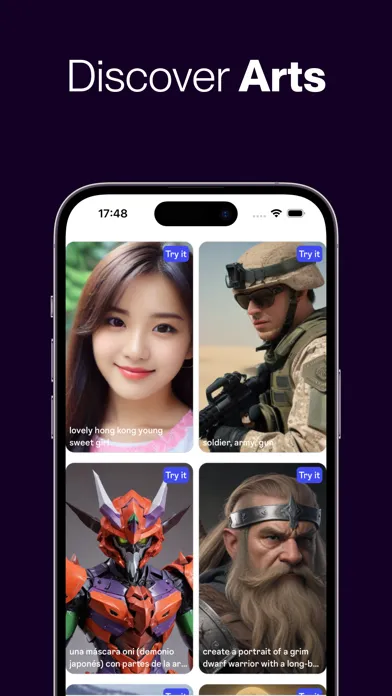 Tangkapan layar PixImagine: AI Image Generator