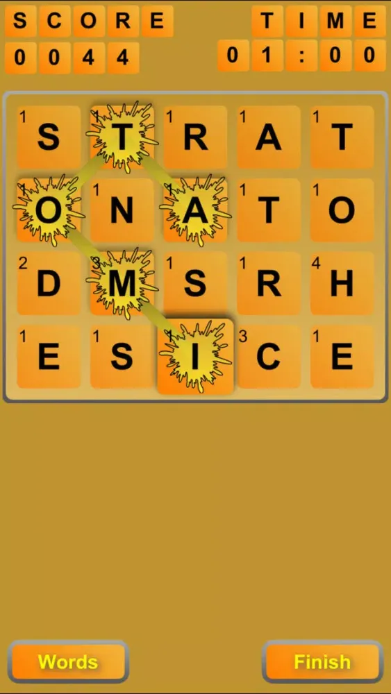Ảnh chụp màn hình của Word Tease Lite