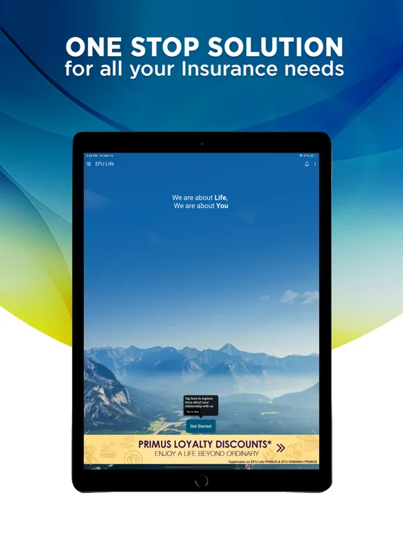 Ảnh chụp màn hình của EFU Life PlanIT iPad 
