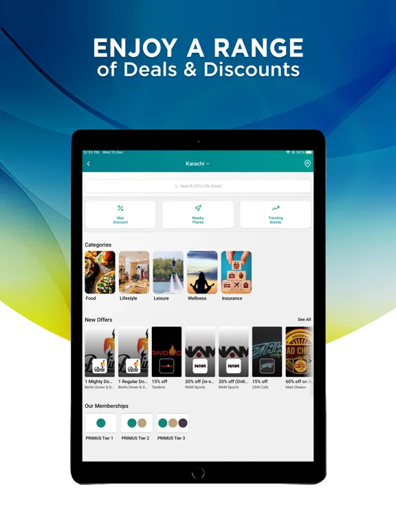 Ảnh chụp màn hình của EFU Life PlanIT iPad 