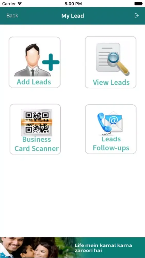 Capturas de tela do EFU Life Agent App