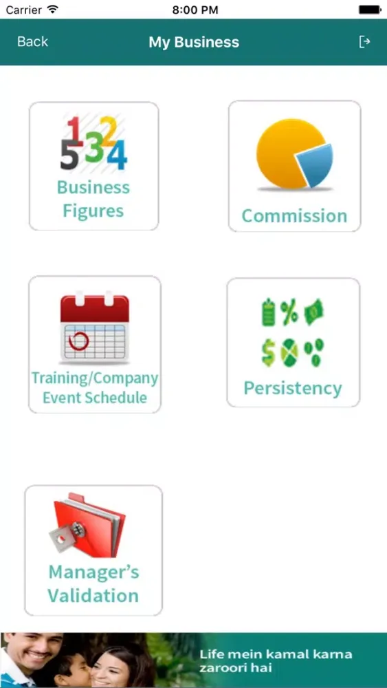 Capturas de tela do EFU Life Agent App