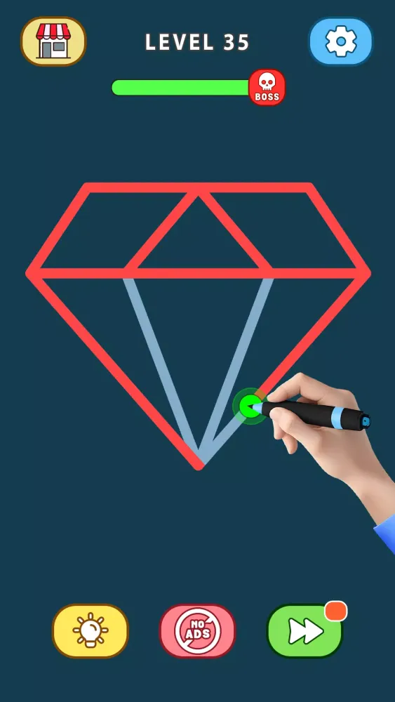 Capturas de tela do Draw Line Puzzle Game