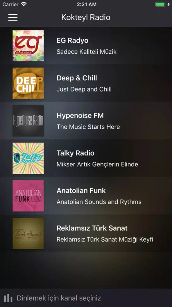 Capturas de pantalla de Kokteyl - AdFree Radio
