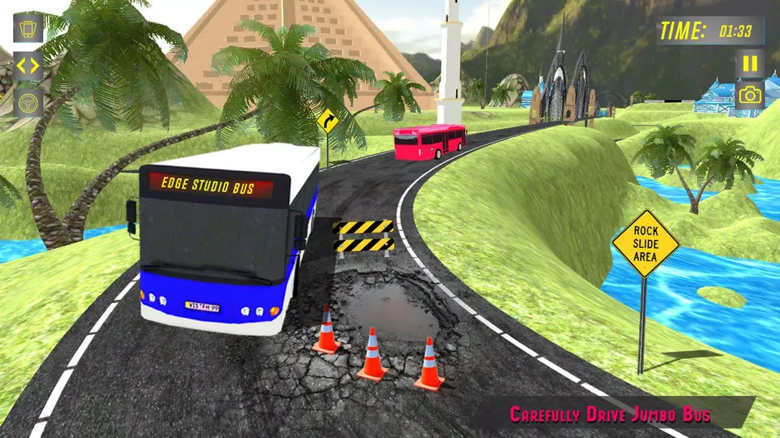 Elevated Bus Parking : Hill Station Bus Drive Game应用截图