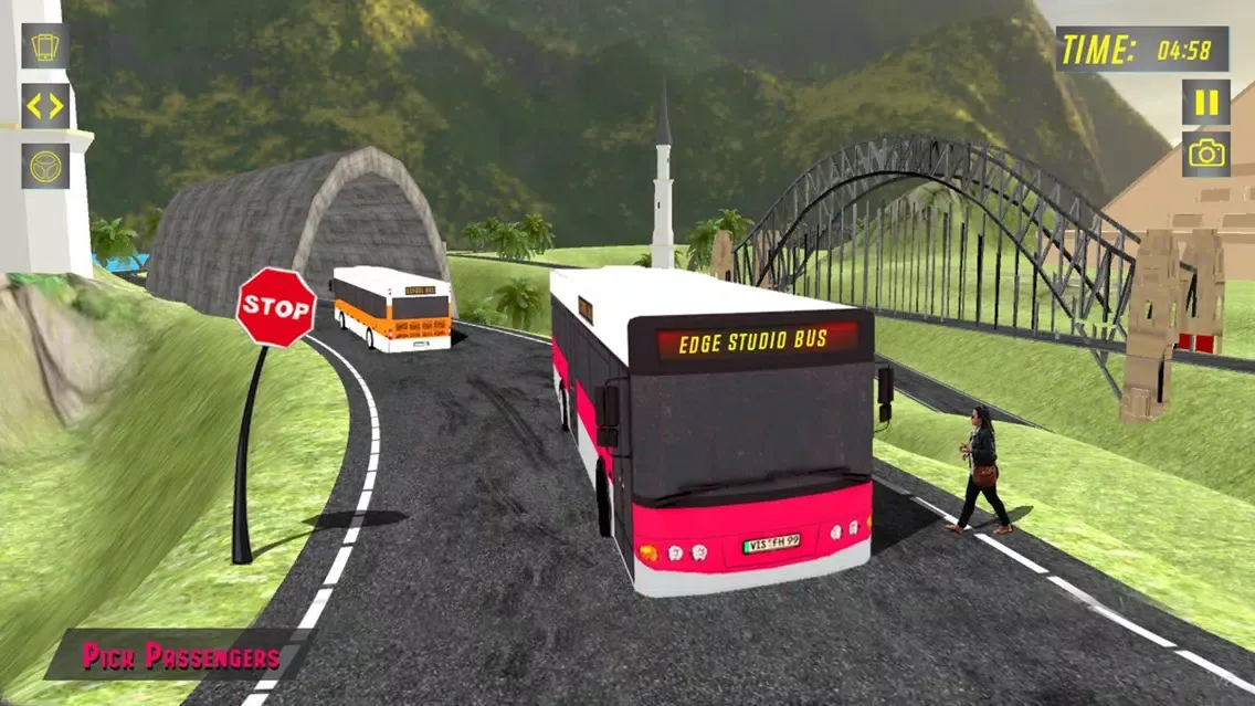 Elevated Bus Parking : Hill Station Bus Drive Game应用截图