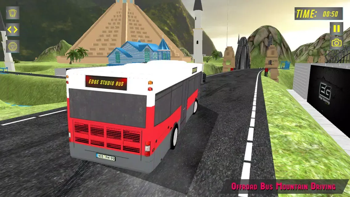 Elevated Bus Parking : Hill Station Bus Drive Game应用截图