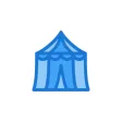 Blue Carnival Stickers