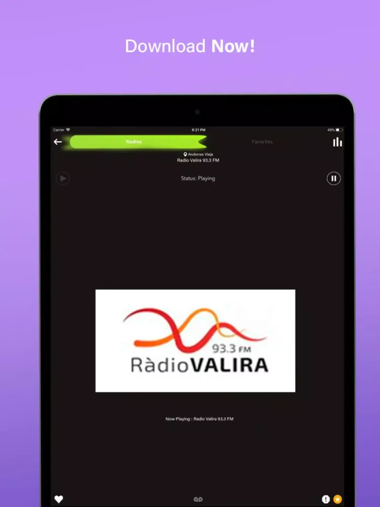 Radio Andorra FM - Andorran FM iPad  Screenshots