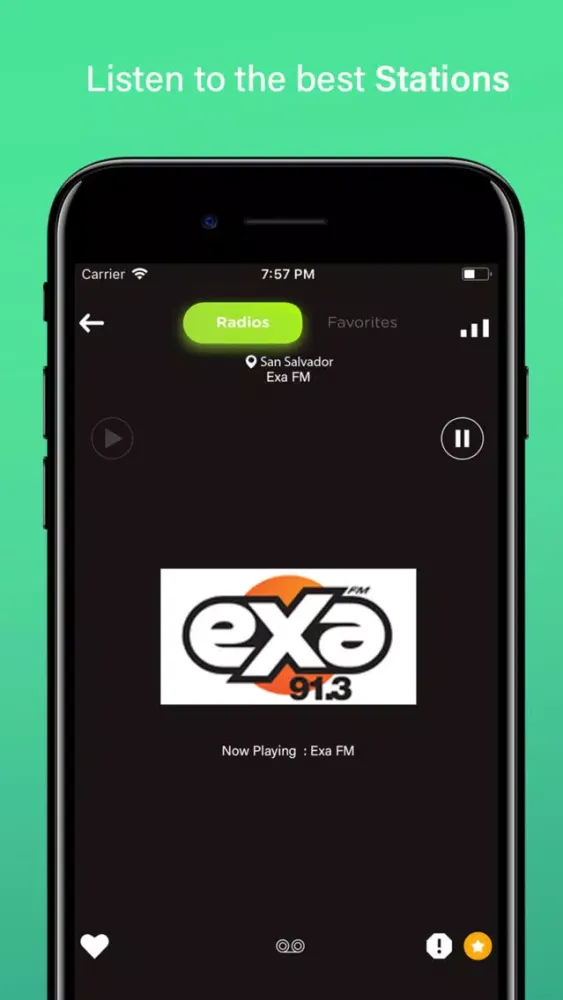 Capturas de pantalla de Radio El Salvador FM