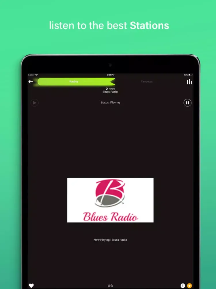 Radio Greece FM Online iPad  سکرین شاٹس