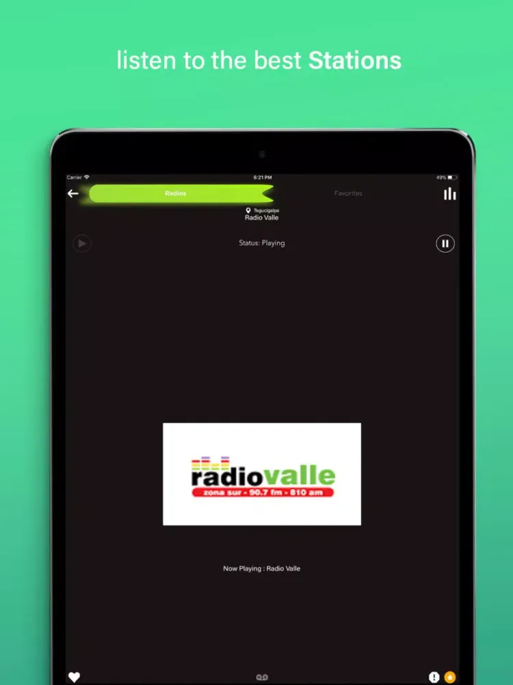 Captures d'écran de Radio Honduras FM AM iPad 