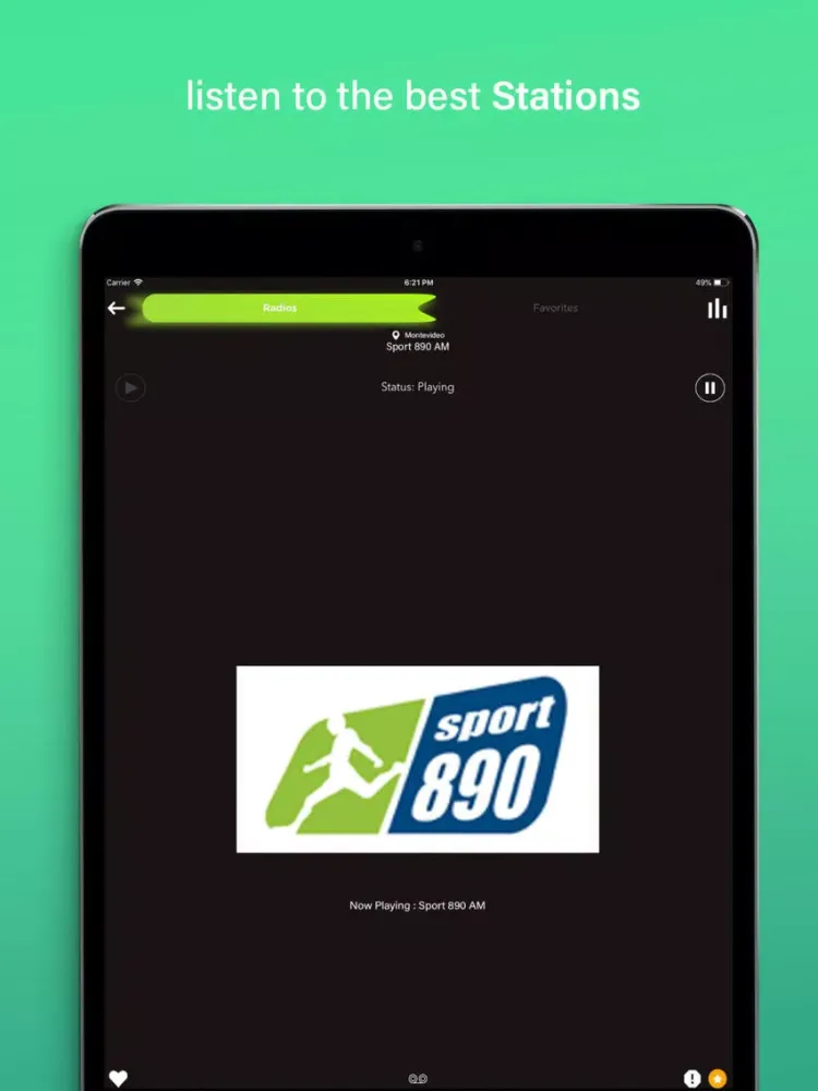Radio Uruguay FM Online iPad 应用截图