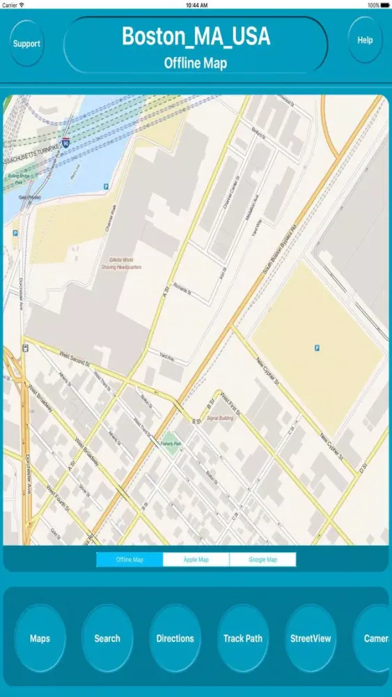 Boston MA USA Offline Map Navigation GUIDE Screenshots