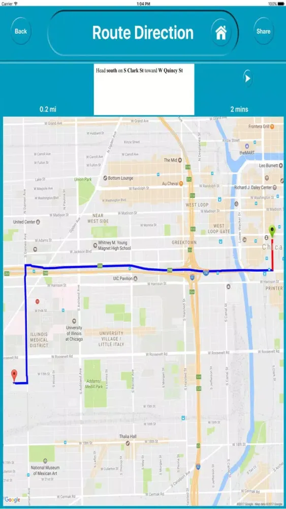 Capturas de tela do Chicago IL USA City Offline Map Navigation