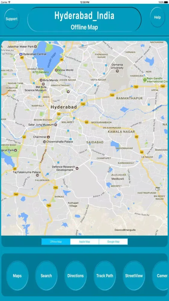 Hyderabad India Offline City Maps Navigation Screenshots