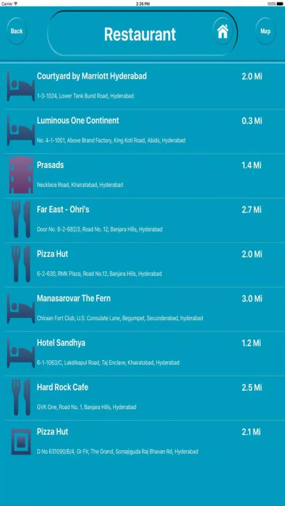 Hyderabad India Offline City Maps Navigation Screenshots