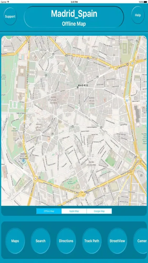 Zrzuty ekranu Madrid Spain City Offline Map Navigation EGATE