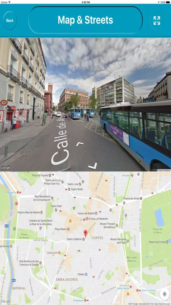 Zrzuty ekranu Madrid Spain City Offline Map Navigation EGATE