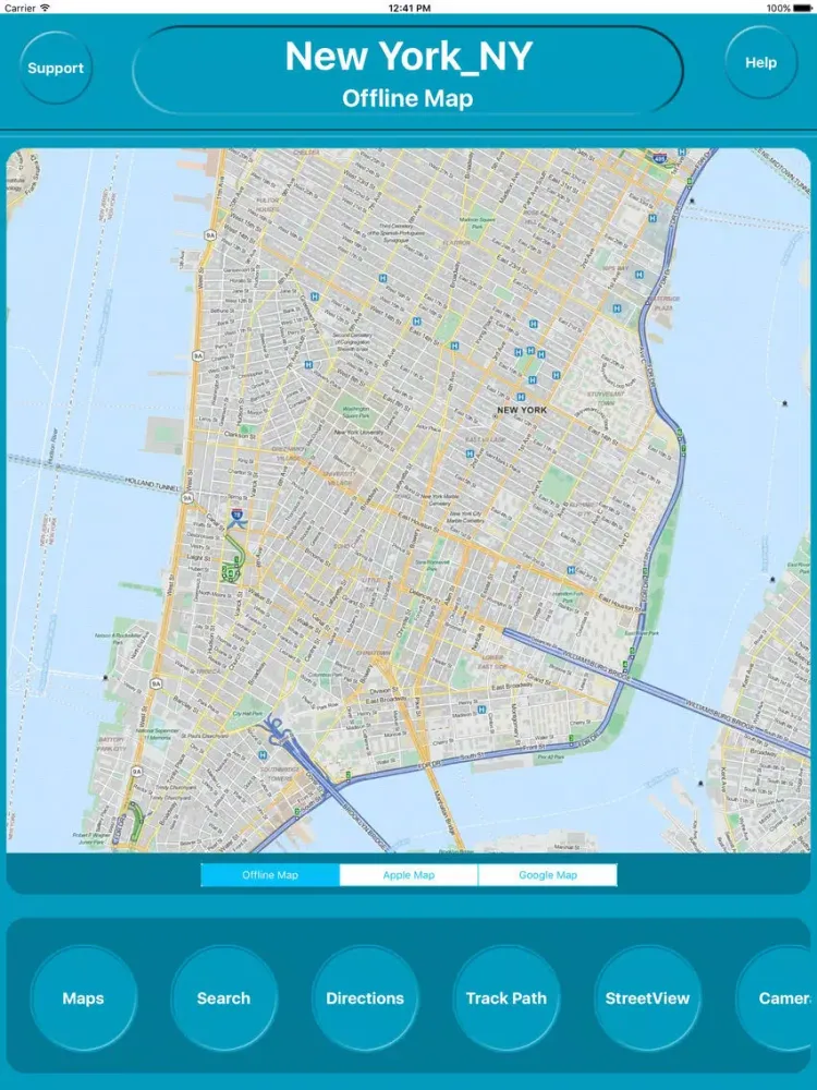 ภาพหน้าจอของ New York NY USA Offline City Maps with Navigation iPad 