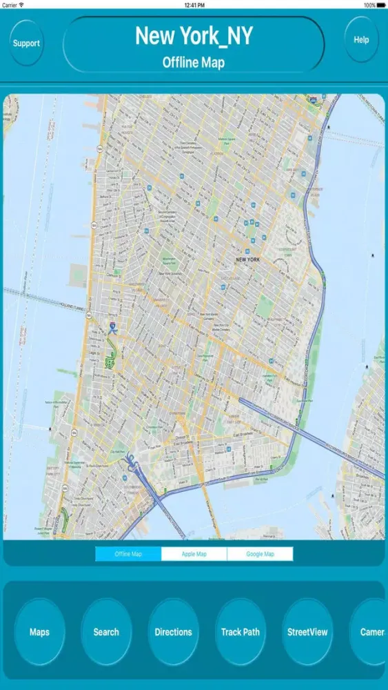 ภาพหน้าจอของ New York NY USA Offline City Maps with Navigation