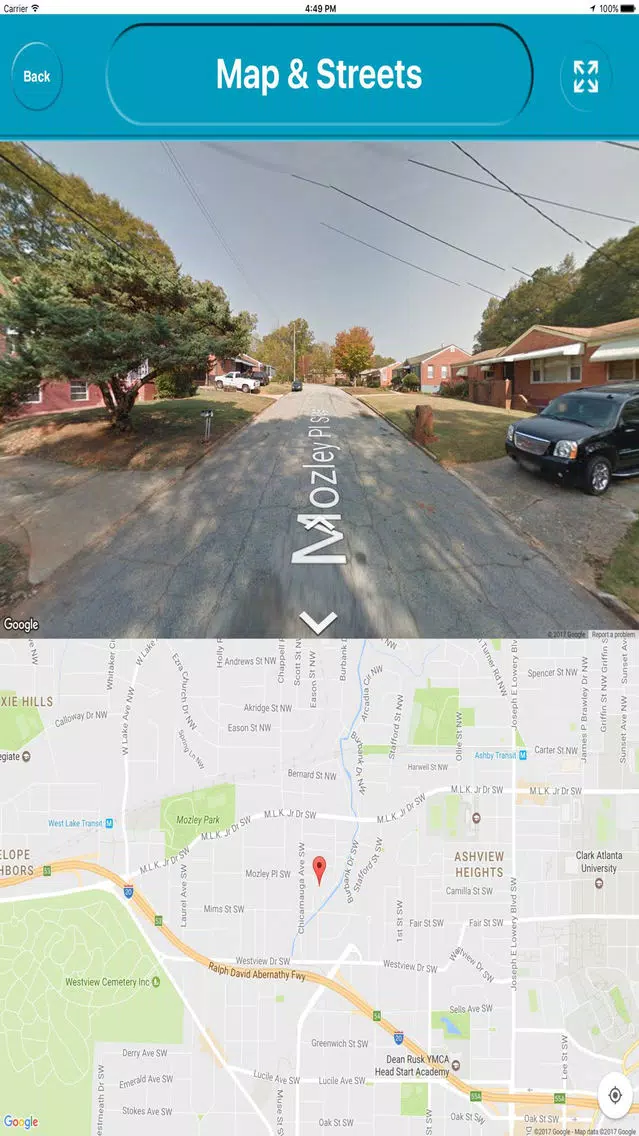 Zrzuty ekranu Atlanta City Georgia USA Offline Map Navigation