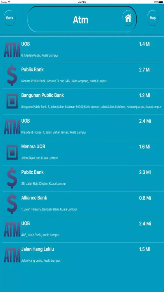 Capturas de pantalla de Kuala Lumpur Malaysia Offline Map Navigation GUIDE