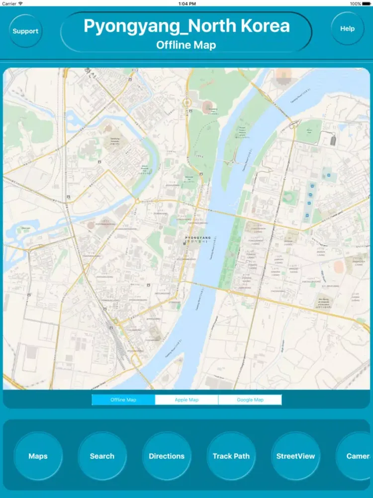 Скриншоты Pyongyang North Korea Offline City Maps Navigation iPad 