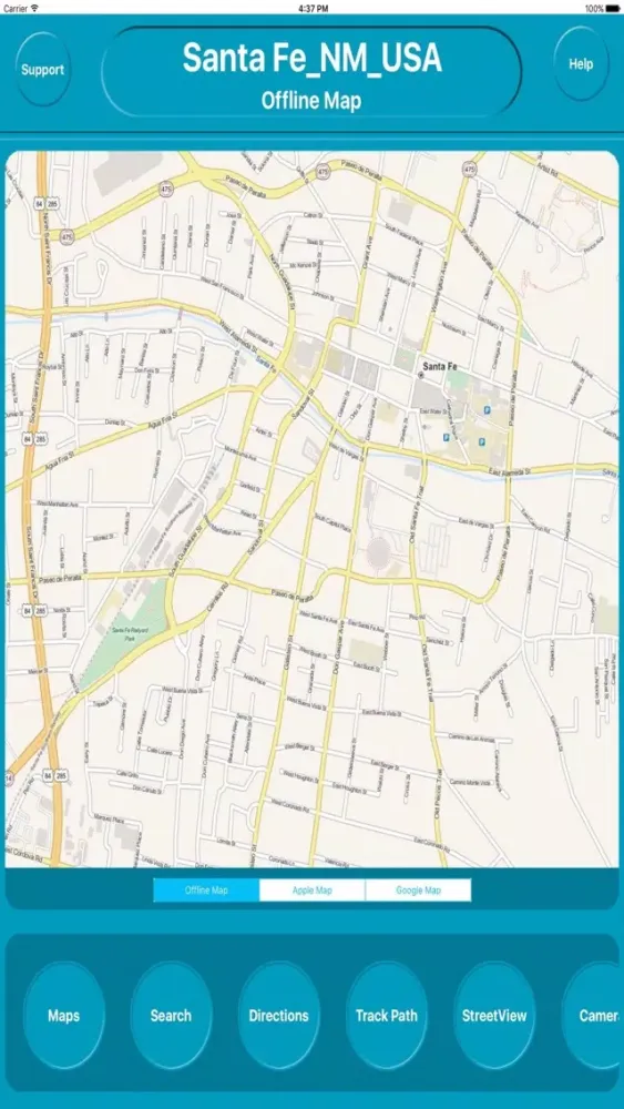 Santa Fe NM USA Offline City Maps Navigation Ekran Görüntüleri