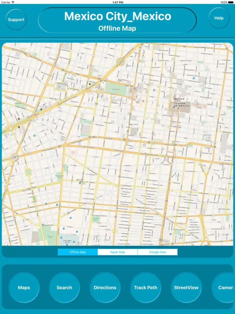 Zrzuty ekranu Mexico City Mexico Offline City Maps Navigation iPad 