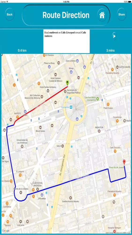 Zrzuty ekranu Mexico City Mexico Offline City Maps Navigation
