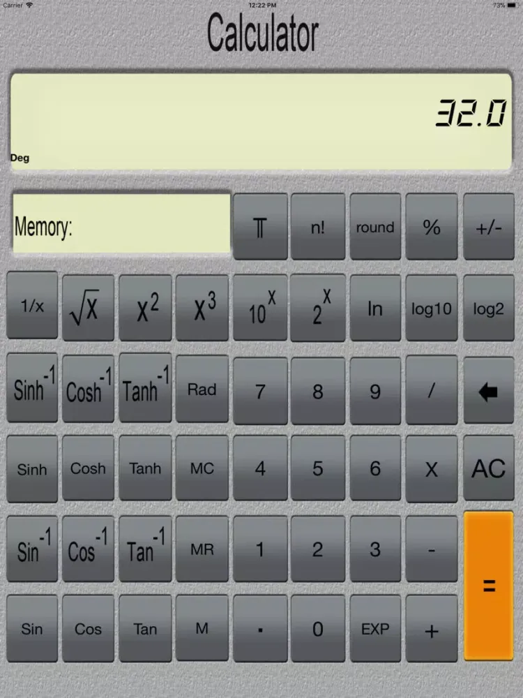 Easy Scientific Calc iPad  स्क्रीनशॉट