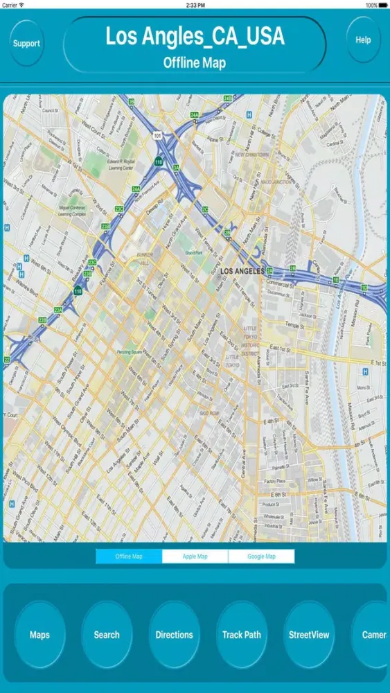 ภาพหน้าจอของ Los Angles CA USA Offline City Maps Navigation
