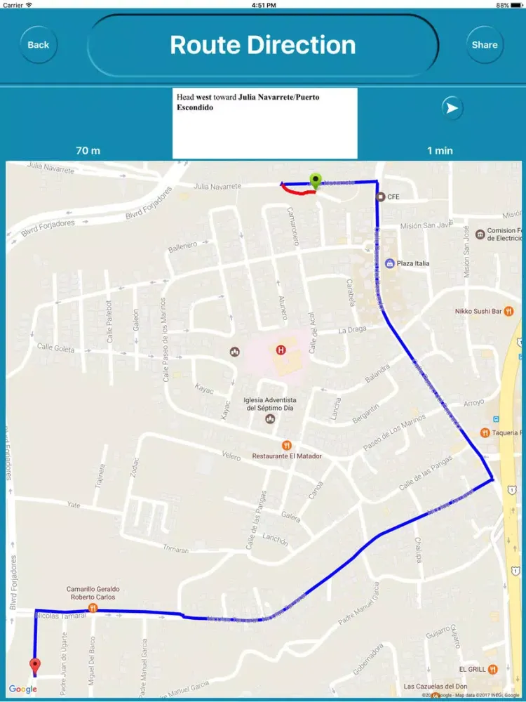 Zrzuty ekranu San Jose del Cabo Mexico Offline City Map Navigate iPad 