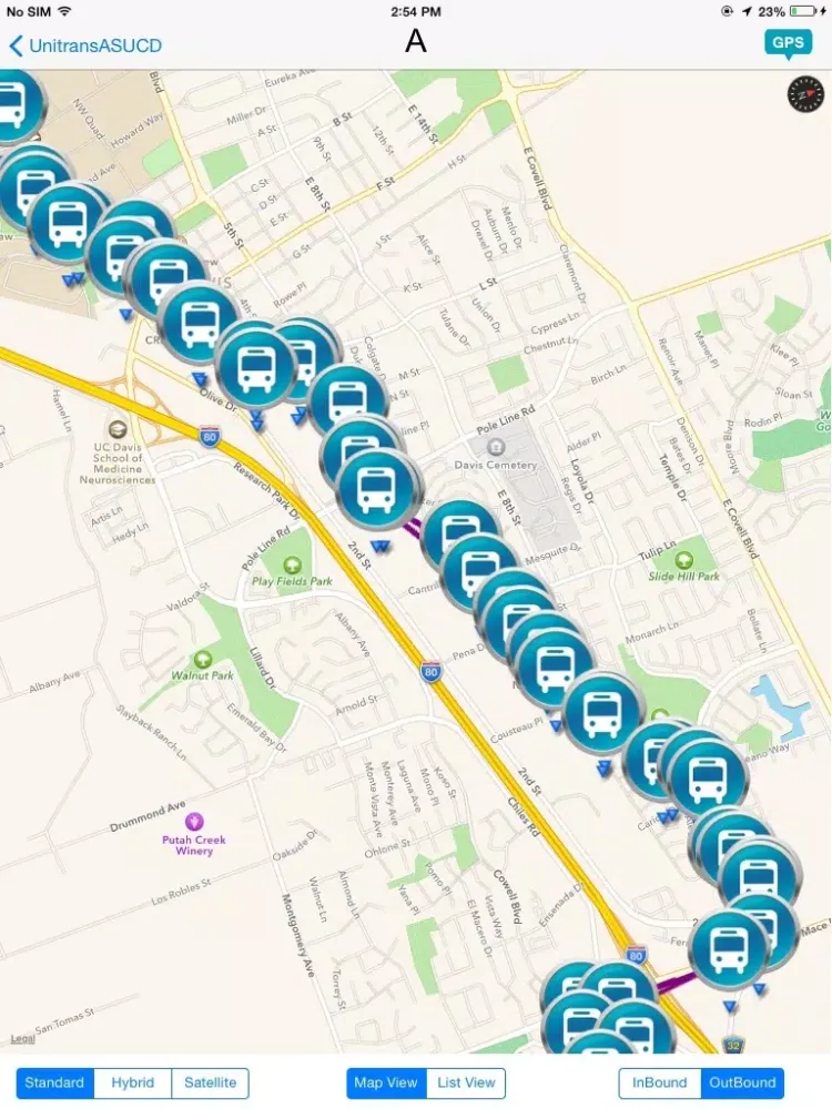 Unitrans ASUCD/City of Davis iPad  Screenshots