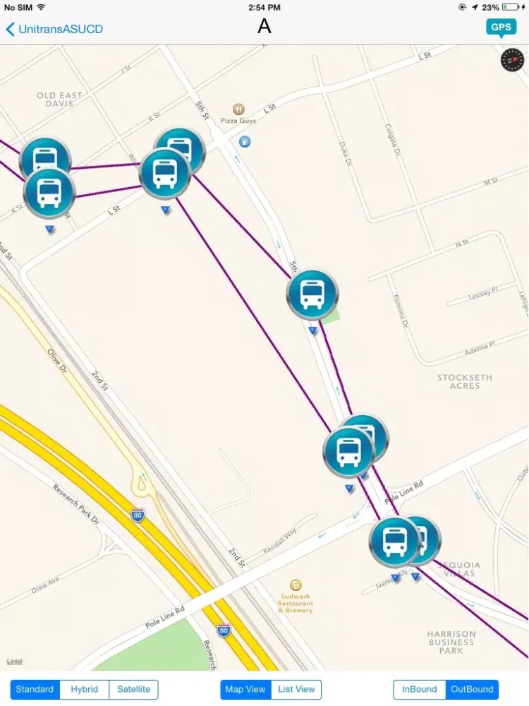 Unitrans ASUCD/City of Davis iPad  Screenshots