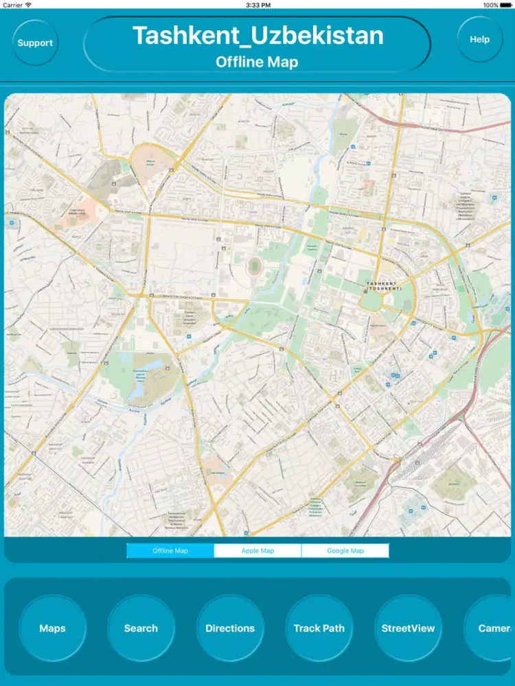 Tashkent Uzbekistan Offline City Maps Navigation iPad  스크린샷