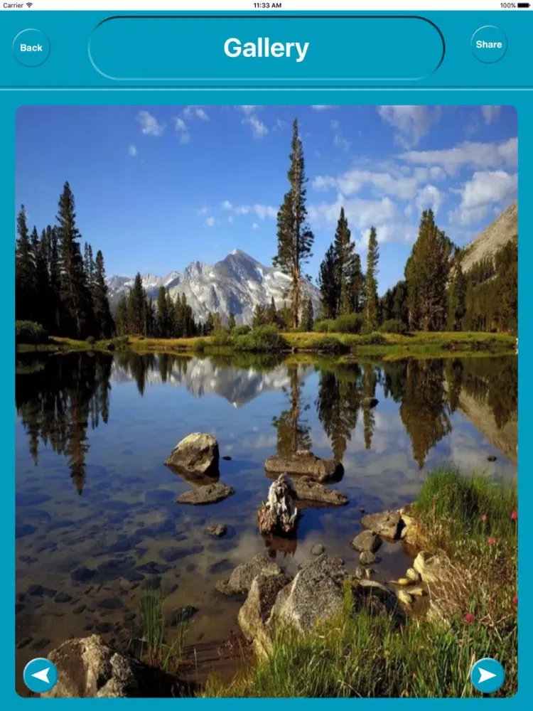Yosemite National Park USA Offline Maps Navigation iPad 应用截图
