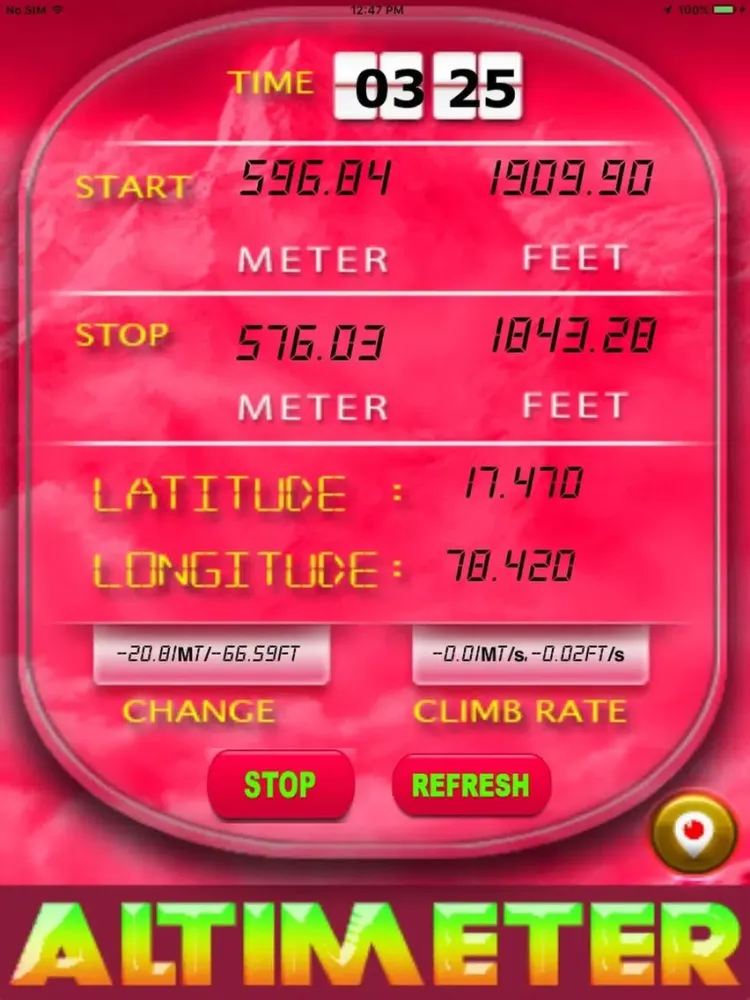 Elevation: Altimeter HD iPad  Screenshots