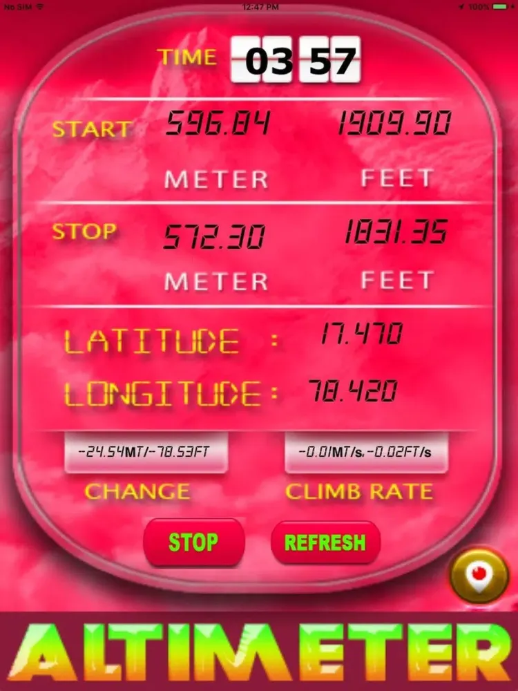 Elevation: Altimeter HD iPad  Screenshots
