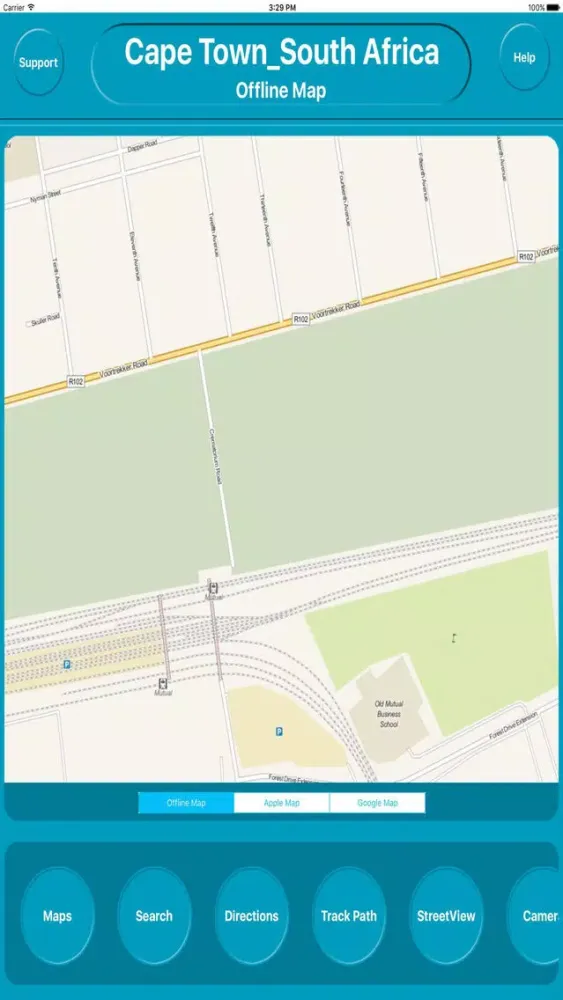 Ảnh chụp màn hình của Cape Town South Africa OfflineMap Navigation GUIDE