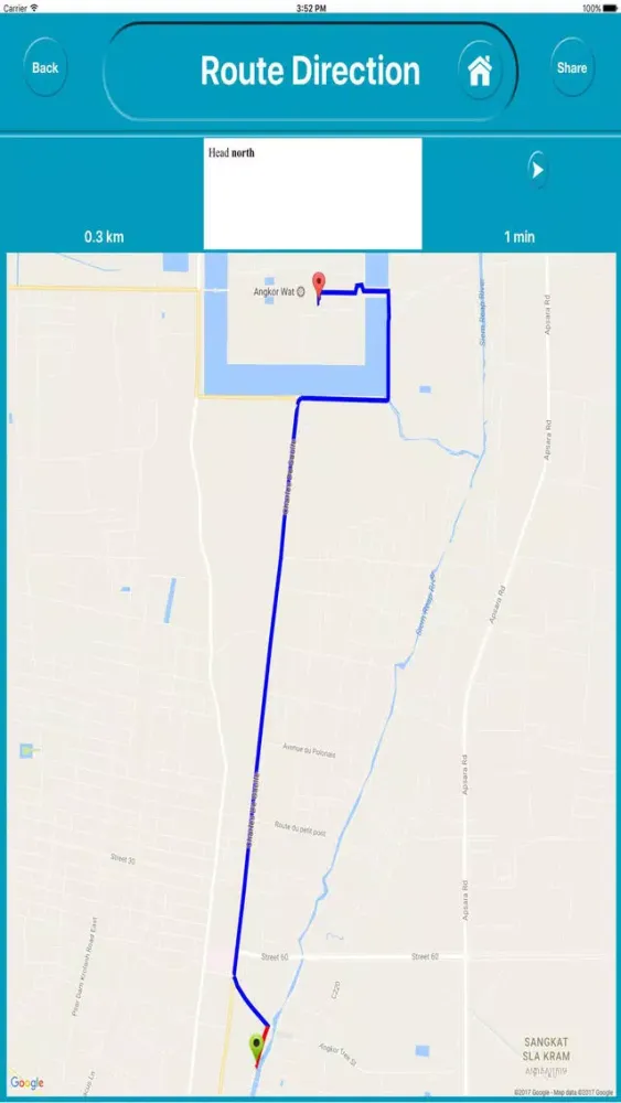 Angkor Wat Cambodia Offline Map Navigation TOUR スクリーンショット