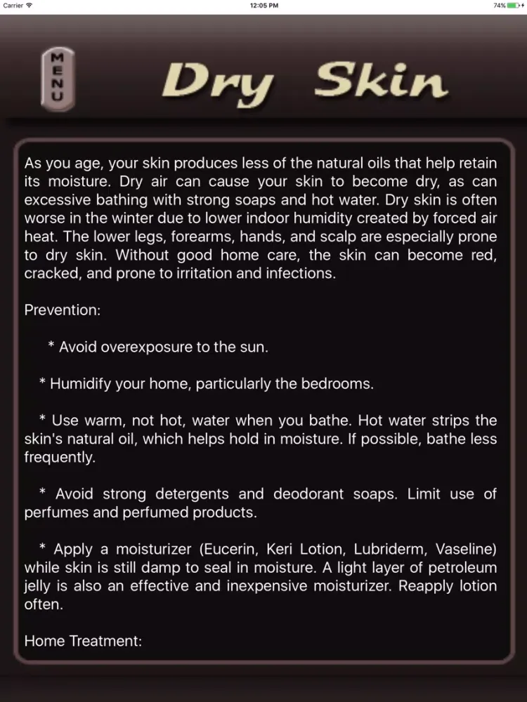 Body Care Tips iPad 应用截图