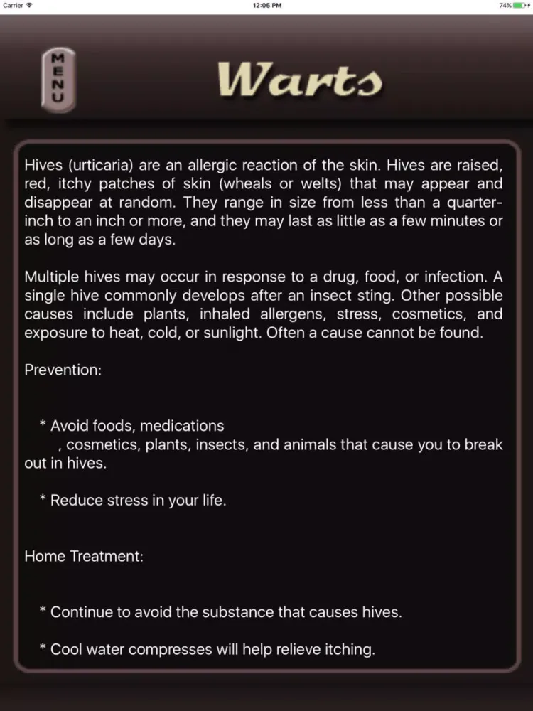 Body Care Tips iPad 应用截图