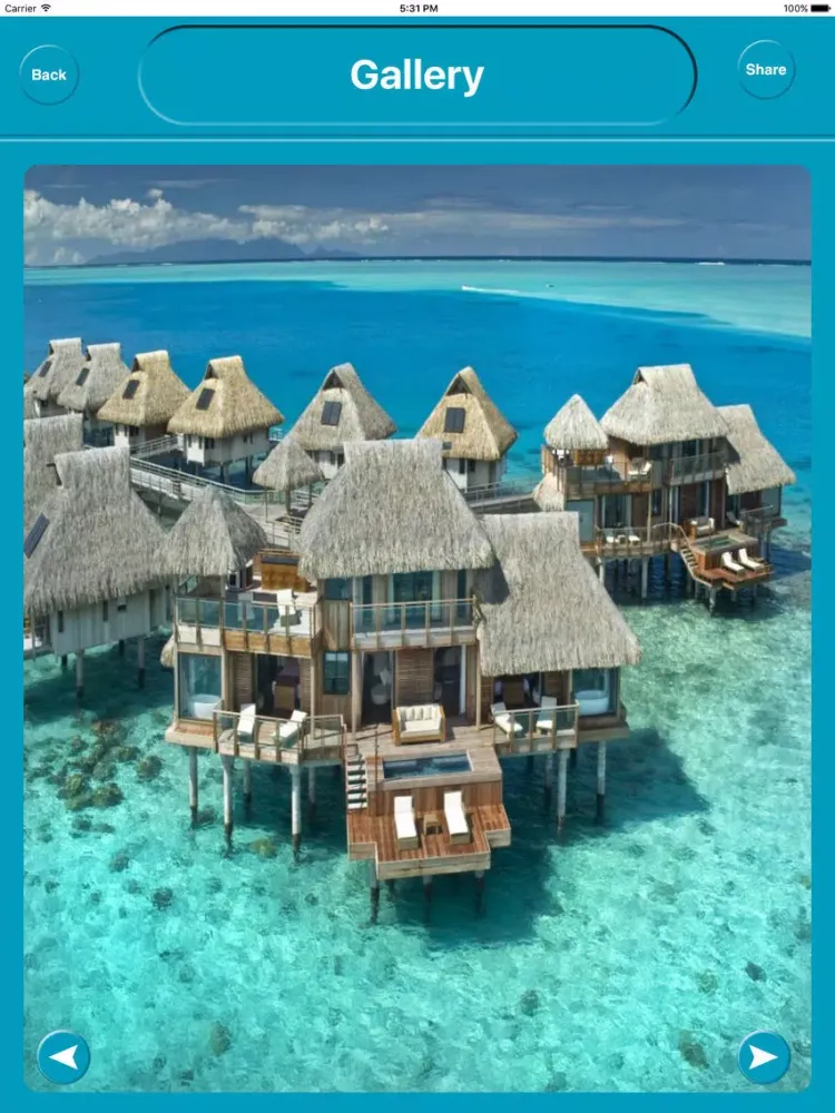Captures d'écran de Bora Bora French Polynesia Offline Map Navigation iPad 