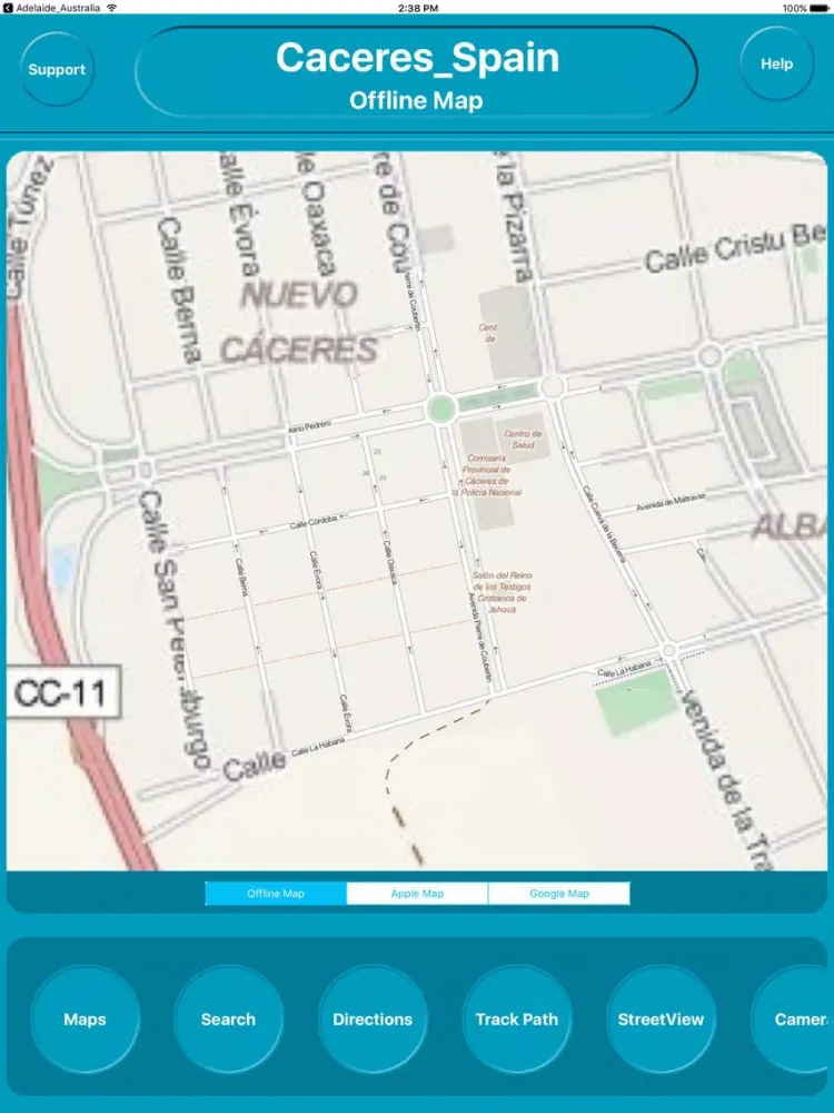 Capturas de pantalla de Cáceres Spain Offline City Maps Navigation iPad 