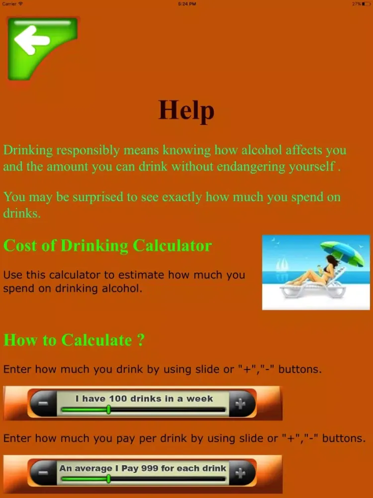 صور Drink Cost Calc iPad 
