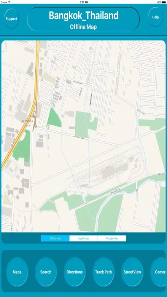 ภาพหน้าจอของ Bangkok Thailand Offline Map Navigation GUIDE