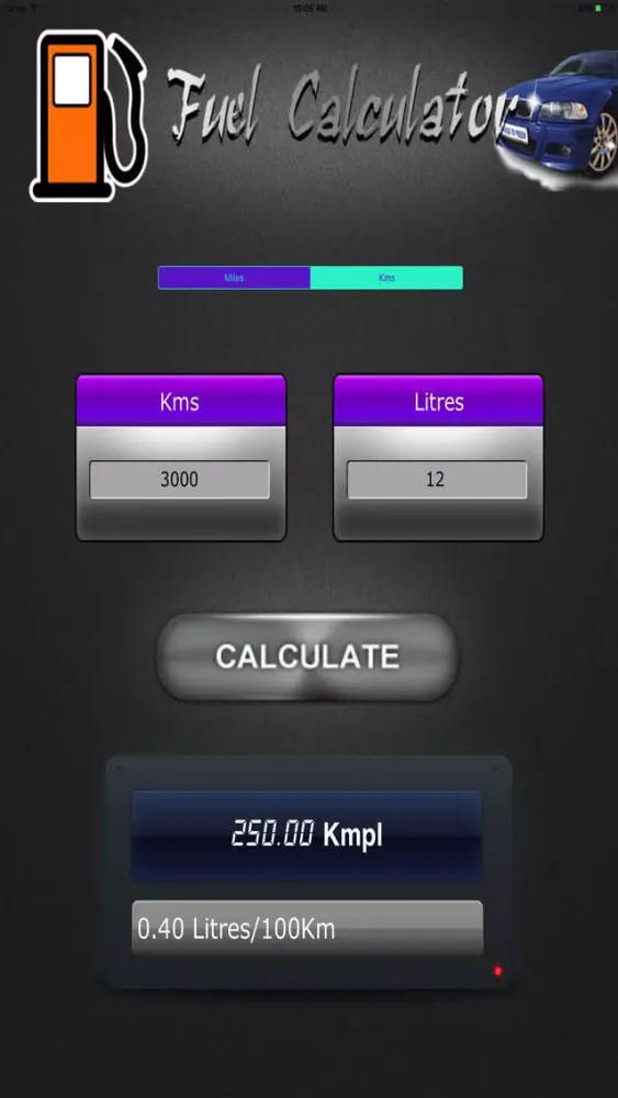 Fuel Efficiency Check HD スクリーンショット