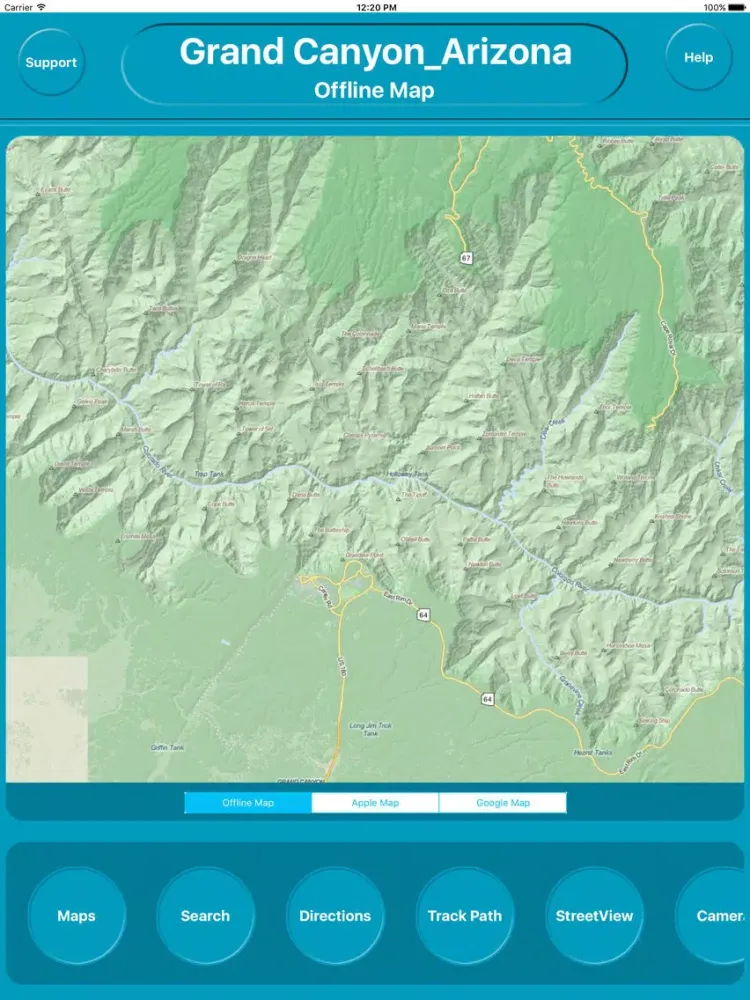 Tangkapan layar Grand Canyon Arizona Offline City Maps Navigation iPad 